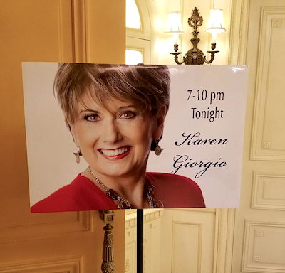 Karen Giorgio at Plaza Bar Westgate Hotel San Diego CA Karen Giorgio at Plaza Bar Westgate Hotel San Diego CA